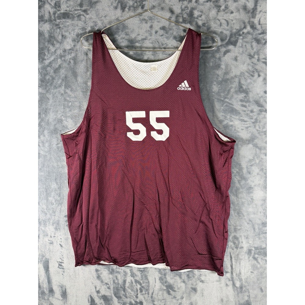 New Mexico State University Reversible Basketball Practice Jersey Maroon/Wht 2XL
